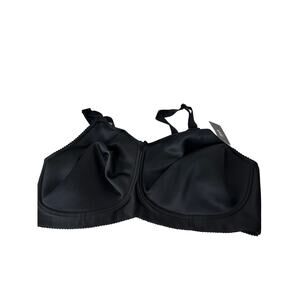 Elila Black Layla Seamless Wire-Free Spacer T-Shirt Bra 1803 Womens Size 46F